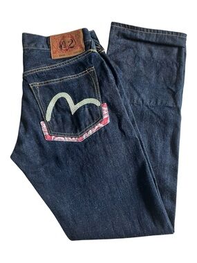 Evisu No.2 Lot 2008 Dark Wash Selvedge Denim Jeans 30x32 (Fits 30x30)